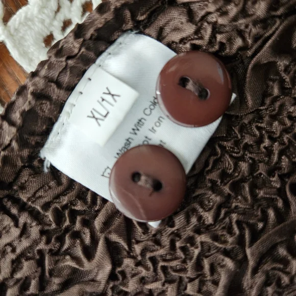 NEW C Scarf Co Cardigan with Animal Print Lining... Reversible and Strechy XL - Picture 10 of 14